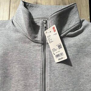 Half-Zip Sweatshirt Gray Men L